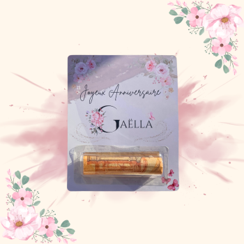 Carte Personnalisée avec Encoche pour Billet